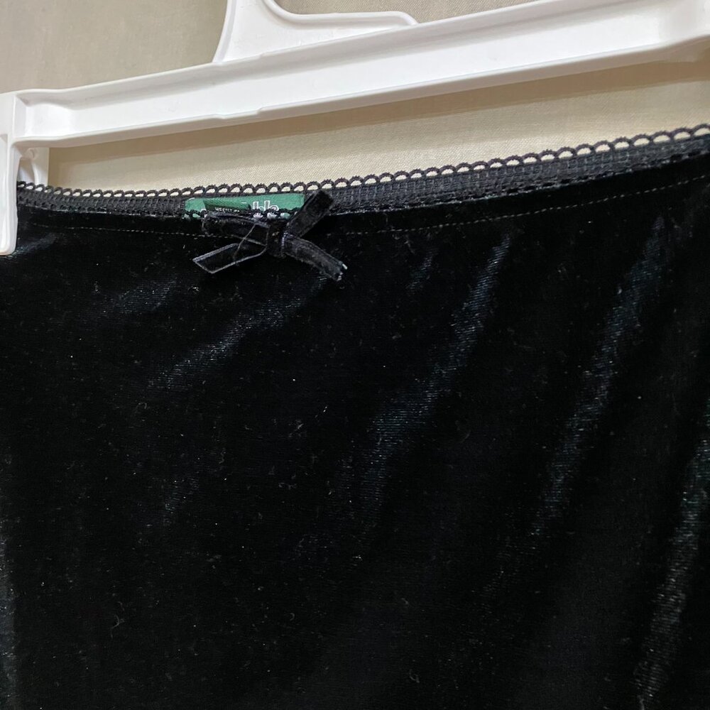 NWT Wild Fable Women's Size XS Black Satin Elastic Waist Velour Maxi Skirt - Picture 5 of 13